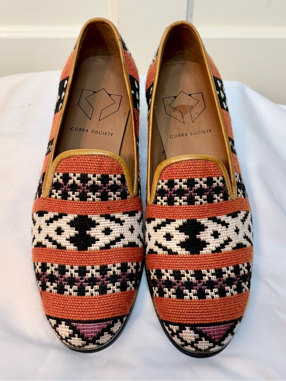 COBRA SOCIETY Multi Color Najet Tweed Tapestry Loafers